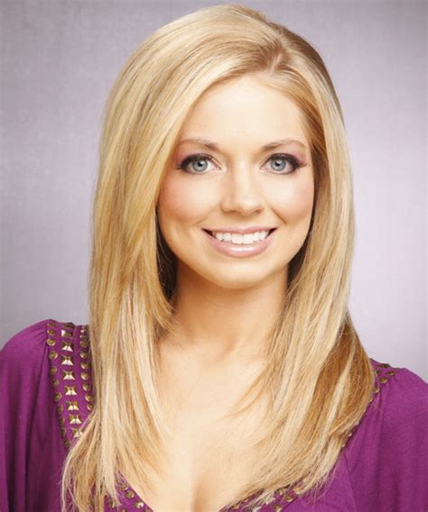 long straight casual hairstyle light blonde hair color