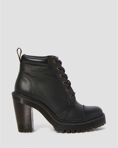averil womens leather heeled ankle boots dr martens