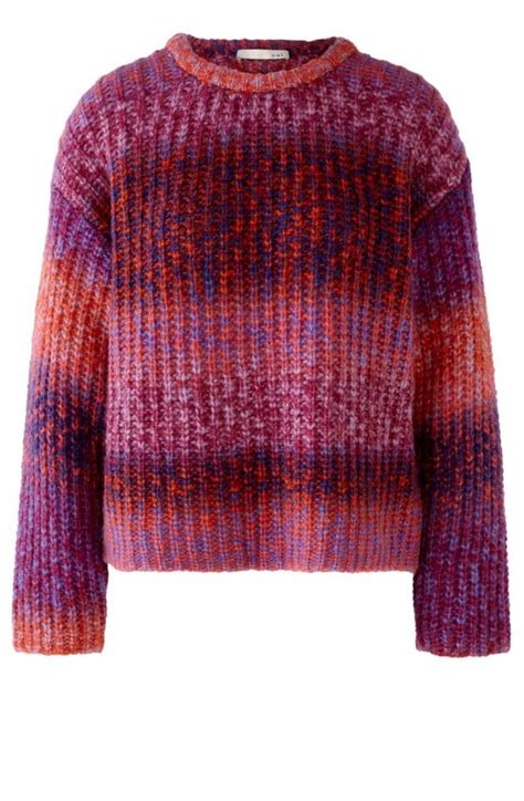 oui pink lilac chunky knit jumper knitwear  shirt sleeves uk