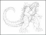 Godzilla Coloring Pages Print Printable Space Getdrawings Getcolorings Sheets Pa Colorings sketch template