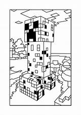 Creeper Coloring Pages Minecraft Mutant Getcolorings Printable sketch template