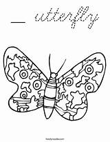 Coloring Utterfly Cursive Favorites Login Add sketch template
