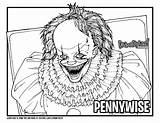 Pennywise Xcolorings Coloriages sketch template