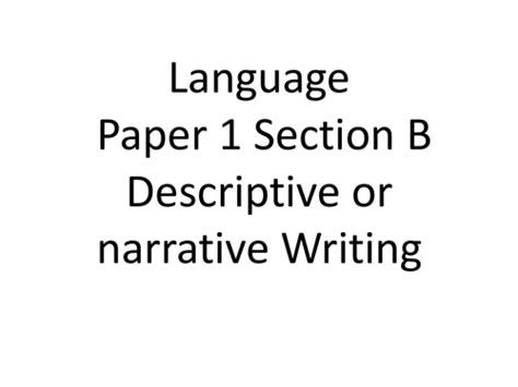 aqa paper  section  notes  activities teaching resources