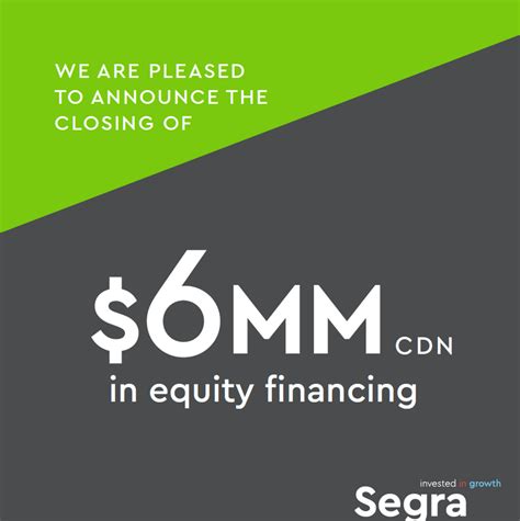 segra closes additional equity funding  mm cad