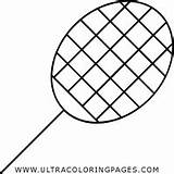 Badminton sketch template