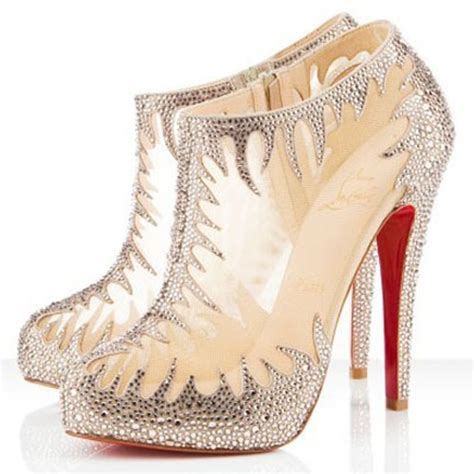 Replica Christian Louboutin Marale 140mm Ankle Boots Nude