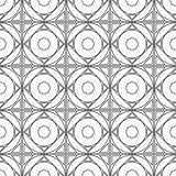 Ornamento Vettore Ripetizione Geometrico Quadrati Simmetrico Giunte Reticolo Cerchi Nero Kreisen Dekorative Schwarzweiss Nahtloses Quadraten Wiederholende Symmetrischer Vektormuster Geometrischer sketch template