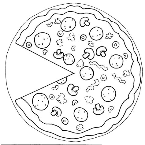 pizza slice drawing  getdrawings