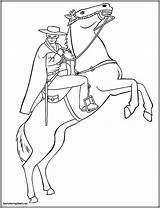 Zorro Coloring Pages Color Getdrawings sketch template