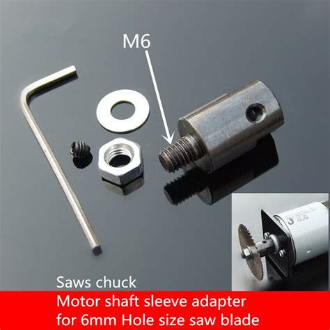 pcs sc  blade shaft sleeve diy saws chuck motor shaft sleeve adapter  mm hole size