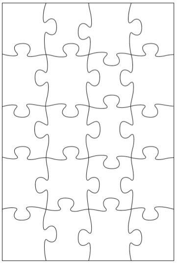 blank puzzle template printable  printable templates