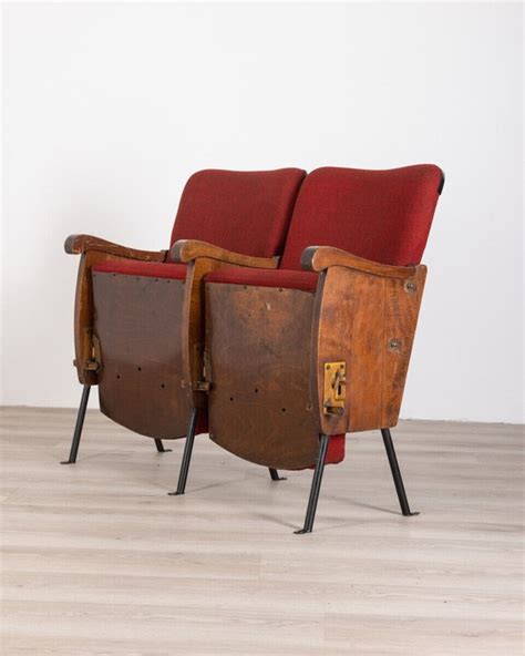 bioscoop stoelen hout metaal textiel catawiki