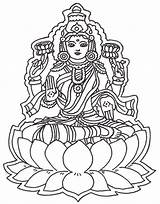 Hindu Hindou Inde Goddess Dieu Lakshmi Ausmalen Indien Adulte Goddesses Gott Coloriages Malvorlage Dios Tempel Budistas Houle Saraswati Fatma Anti sketch template