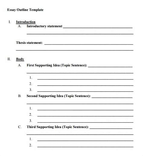 outline templates word excel  formats