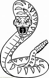 Snake Coloring Pages Snakes Kids Drawing Rattlesnake Easy Anaconda Viper Cobra Rainforest Color Jungle Scary Animal Printable Drawings Cool Simple sketch template