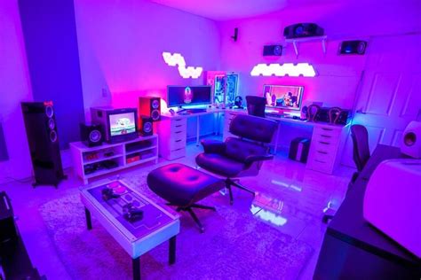 video game room ideas cool gaming setup  guide