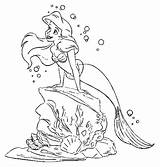 Coloring Pages Eleven Mermaid Little Ariel Coloringpages1001 sketch template