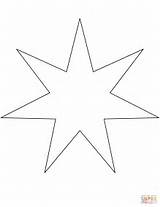 Coloring Star Points Pages Printable sketch template