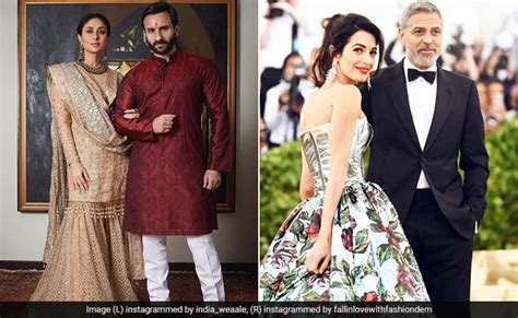 Kareena Kapoor Saif Ali Khan To The Clooneys These Celeb