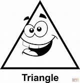 Triangle Cartoon Clip Coloring Face Shapes Pages Triangles Printable Faces Math Geometry Silly Shape Graphics Clipart Preschool Supercoloring Crafts Board sketch template