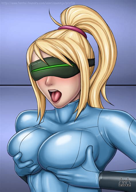 metroid samus virtual breast squeezing samus aran video