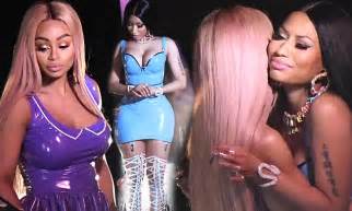 blac chyna joins nicki minaj in music video for rake it up daily mail online