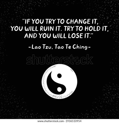 lao tzu quote yin  symbol stock vector royalty