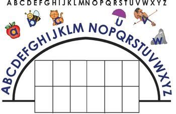 interactive literacy center alphabet arcs hand writing printables