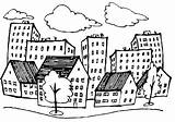 Cityscape Coloring Pages Print sketch template
