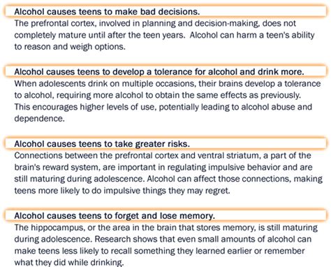 opm settherulesct alcohol effects on the teen brain