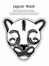 Mask Coloring Jaguar Pages Masks Printable African Animal Totem Pole Kids Drawing Wolf Templates Butterfly Teacollection Color Template Tribal Tiki sketch template