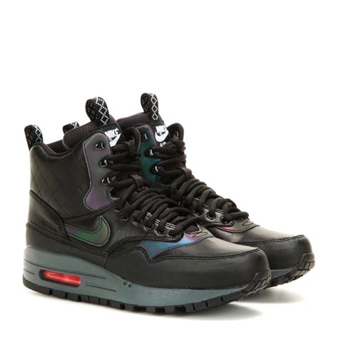 nike air max  mid sneaker boots  black lyst
