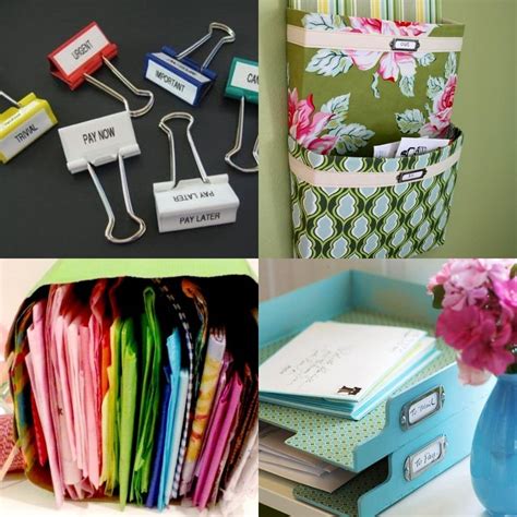 ways  organize paper clutter craftsy hacks