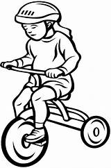 Coloring Pages Kidprintables Trike sketch template