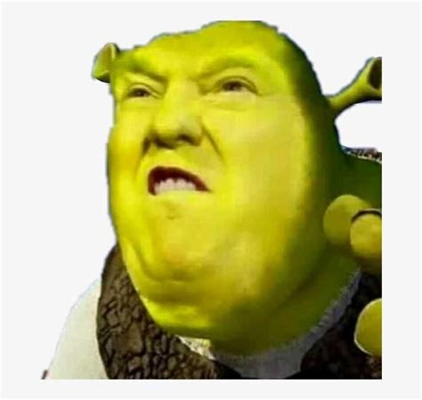 shrek meme face discover  interesting cartoon donald trump face green giant memes https