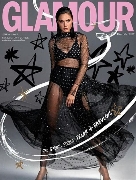 Gal Gadot On The Cover Of Glamour Uk December 2017
