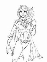 Supergirl Colouring Ausmalen Printablecolouringpages sketch template