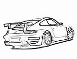 Porsche Malvorlage Malvorlagen Medios Deportivo sketch template