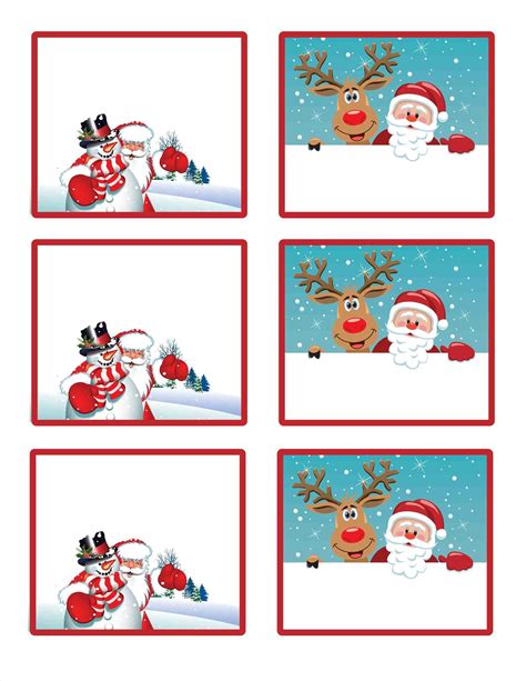 printable merry christmas tags templates  images