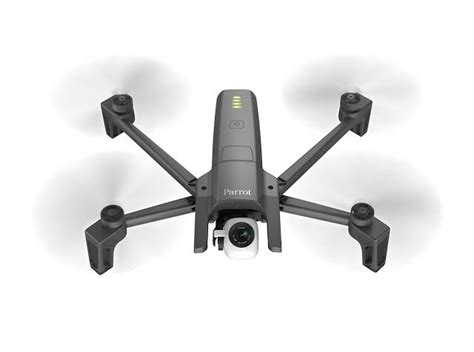 drone parrot distance focale carte sd usb quadcopter compact film transport batteries