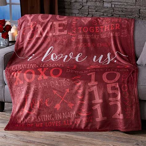 personalized fleece blankets 50x60 i love us personalised fleece