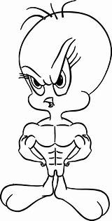 Coloring Tweety Powered Wecoloringpage sketch template