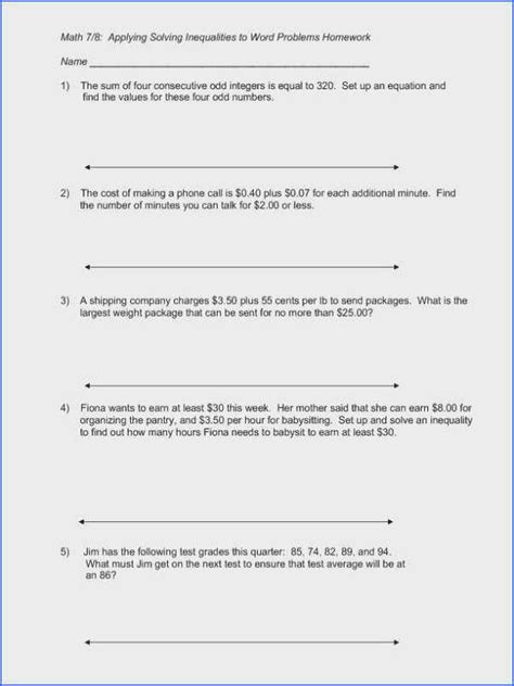 write linear equations tables  word problems worksheet tessshebaylo