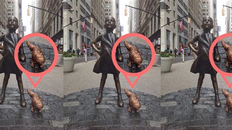 exclusive artist removes statue of pug peeing on fearless