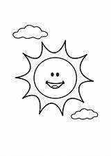 Sun Coloring Printable sketch template