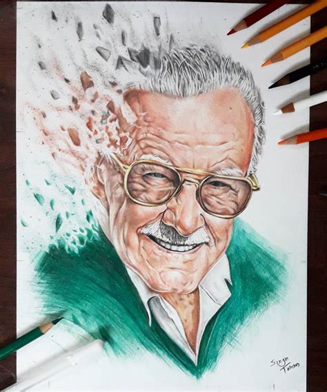 Drawing Tribute To Stan Lee By Me Toptalent