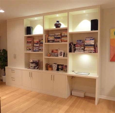 modern wall unit  desk hudson cabinetry design