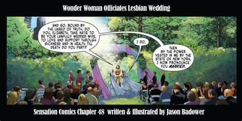 wonder woman officiates lesbian wedding