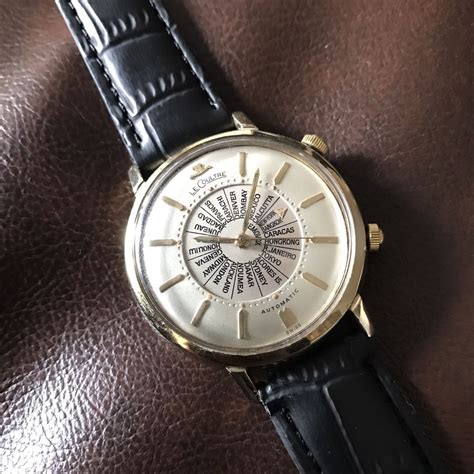 details  vintages lecoultre memovox world time alarm  vintage watches tag